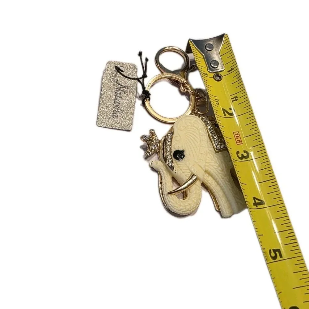 Natasha ELEPHANT BAG CHARM Keychain Backpack Accessory NEW